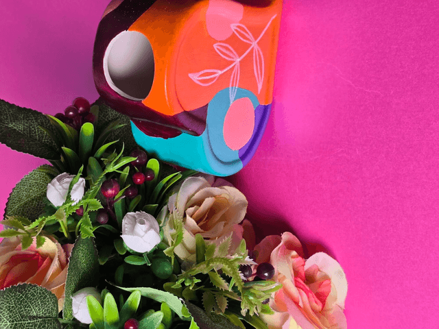 Paint your own Heart-Shaped Flower Vase 
