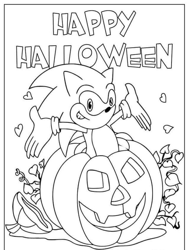 Sonic The Hedgehog Halloween Canvas